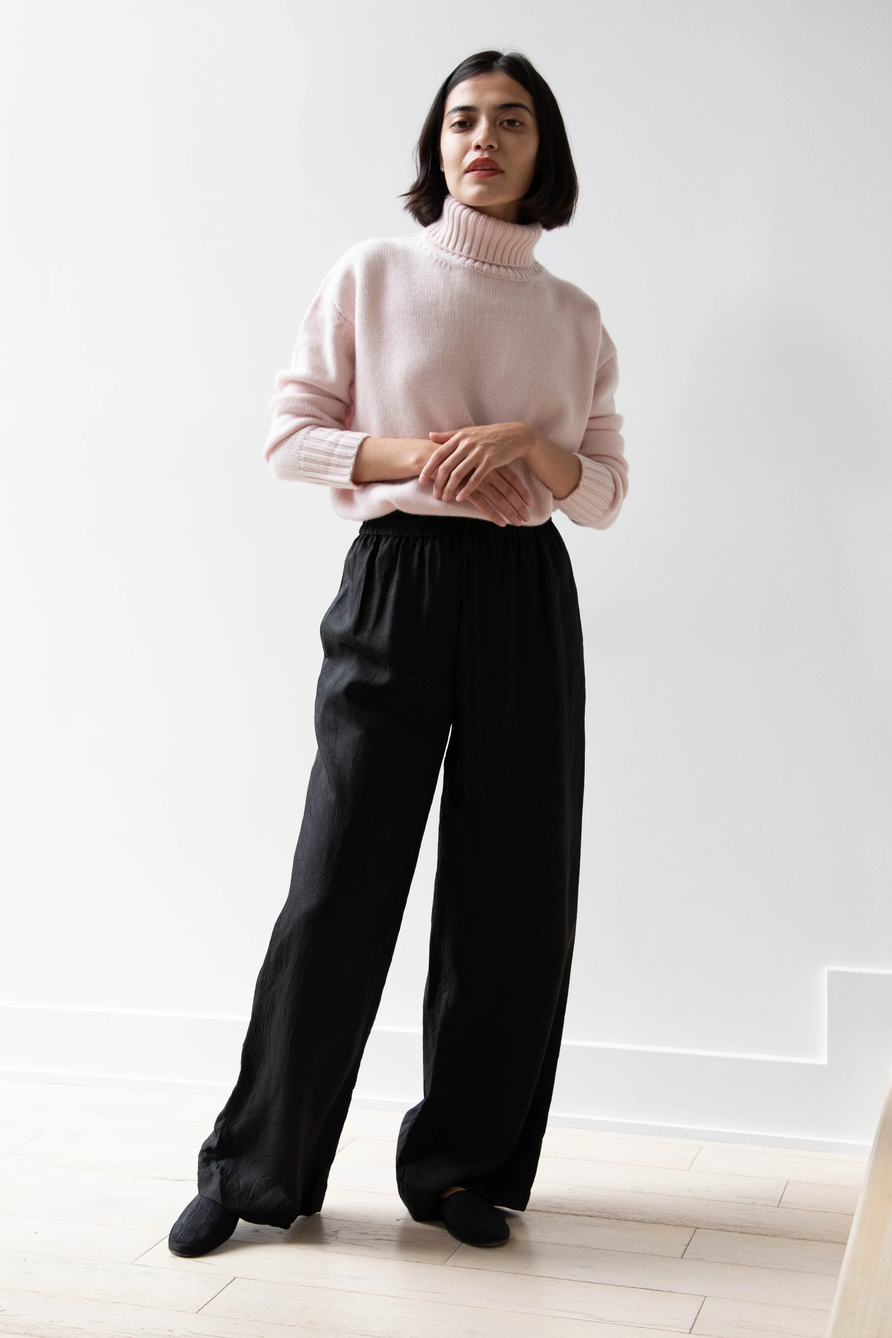 Sayaka Davis | Pull On Pants in Black Cupro