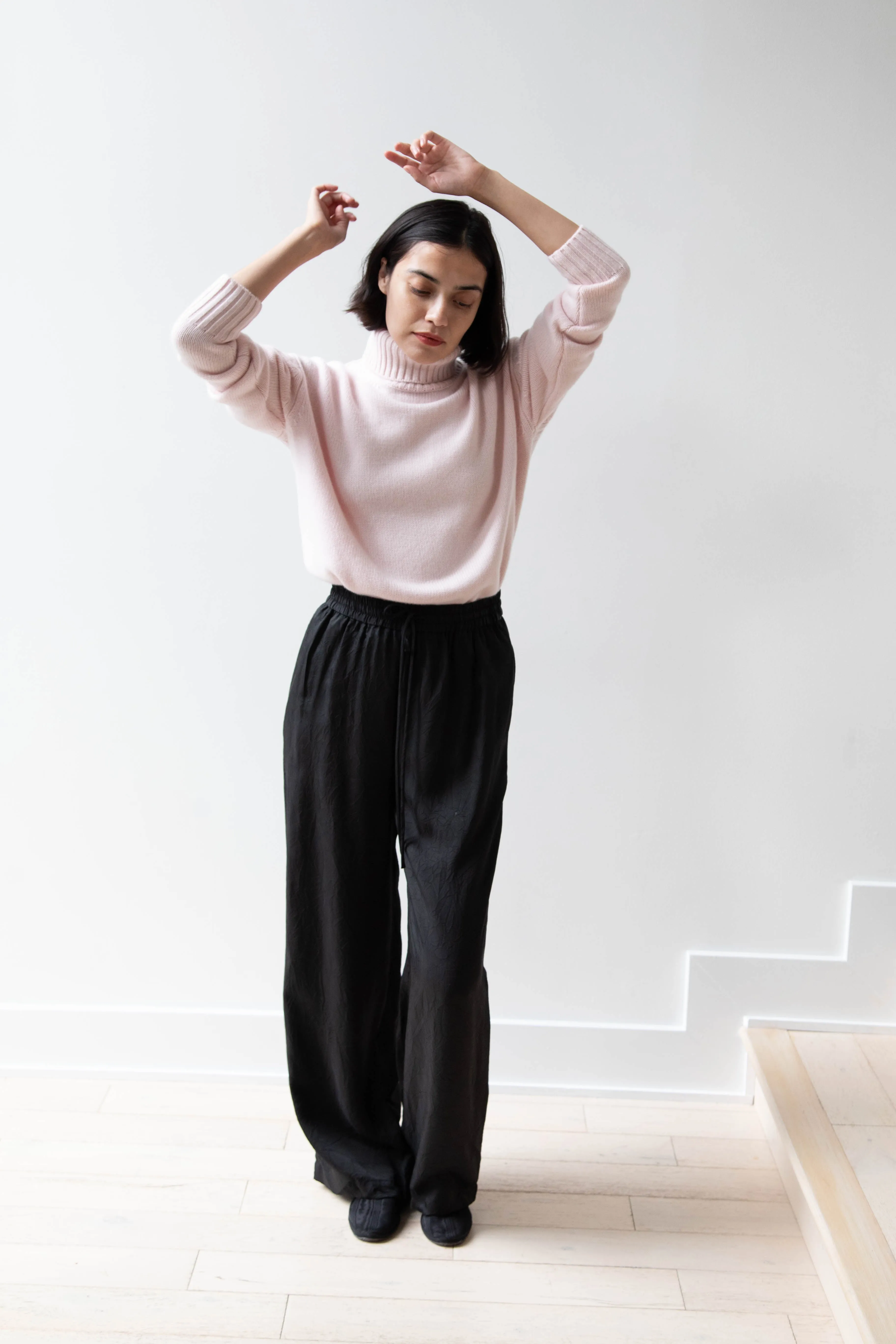 Sayaka Davis | Pull On Pants in Black Cupro