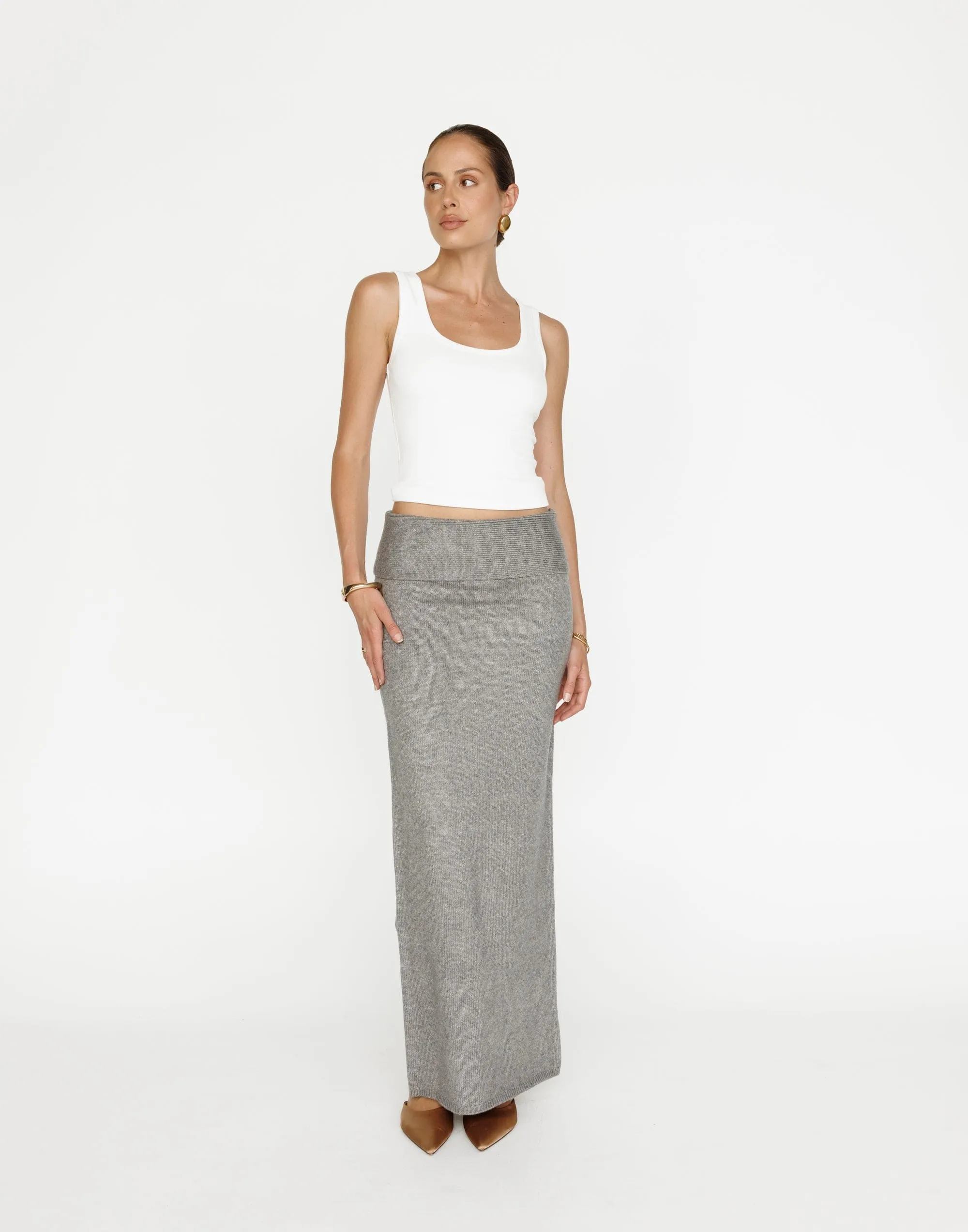 Seline Maxi Skirt (Slate)