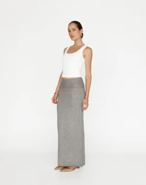 Seline Maxi Skirt (Slate)