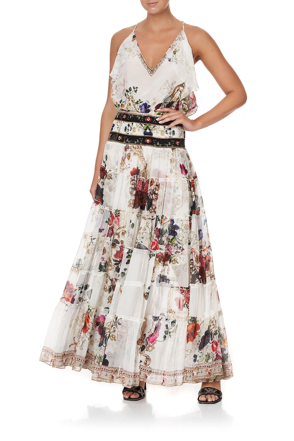 SHEER TIERED MAXI SKIRT FAIRY GODMOTHER