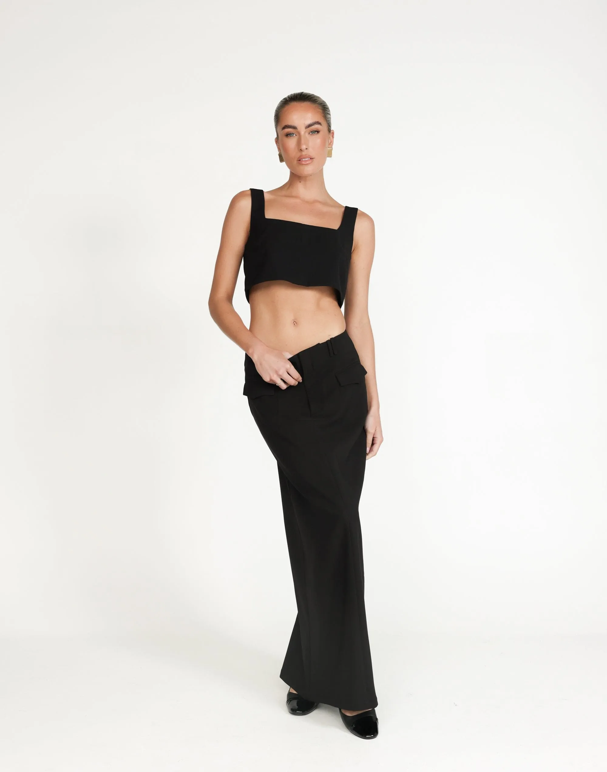 Sherin Maxi Skirt (Black)