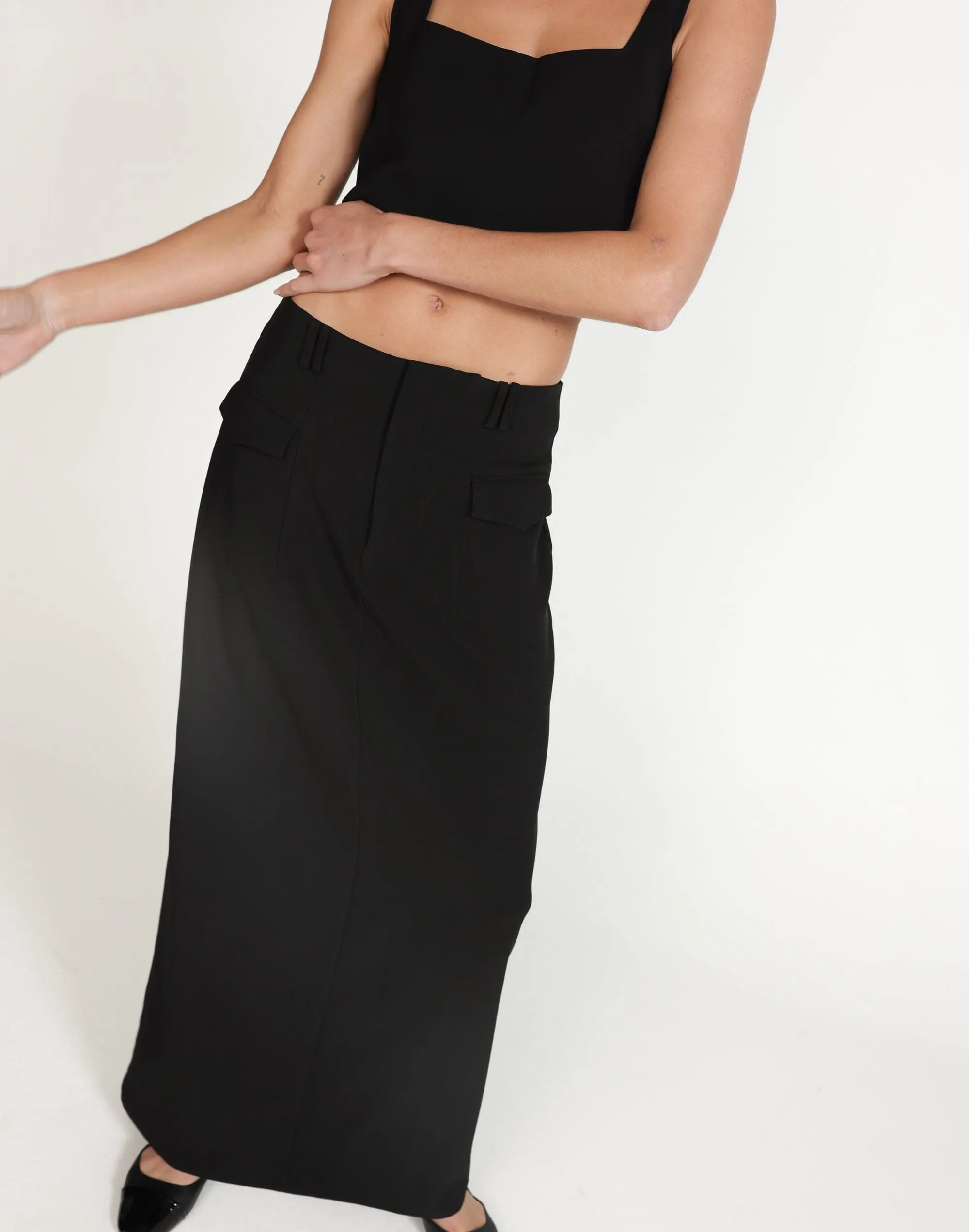 Sherin Maxi Skirt (Black)