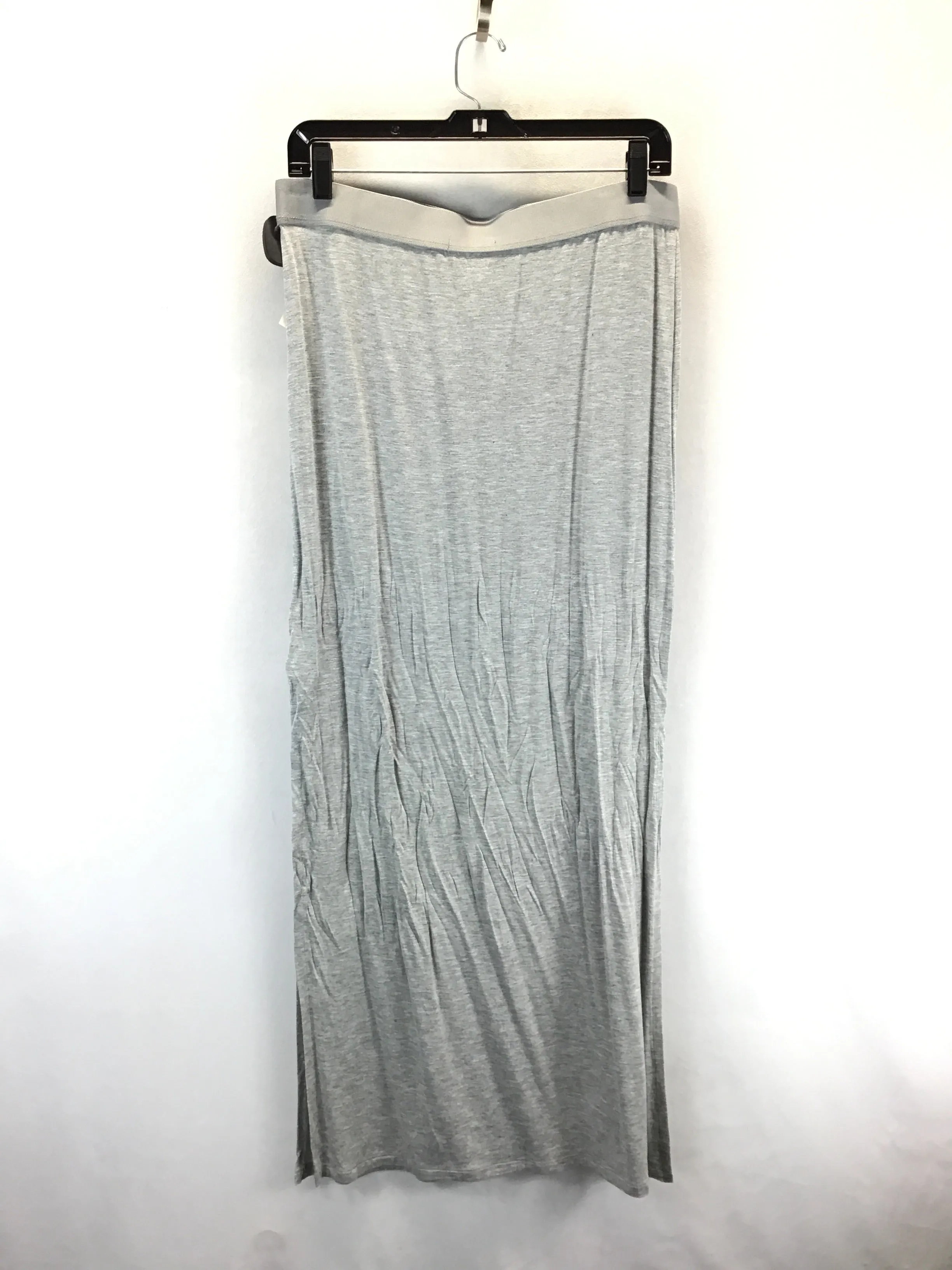 Skirt Maxi By H&m In Grey, Size: M