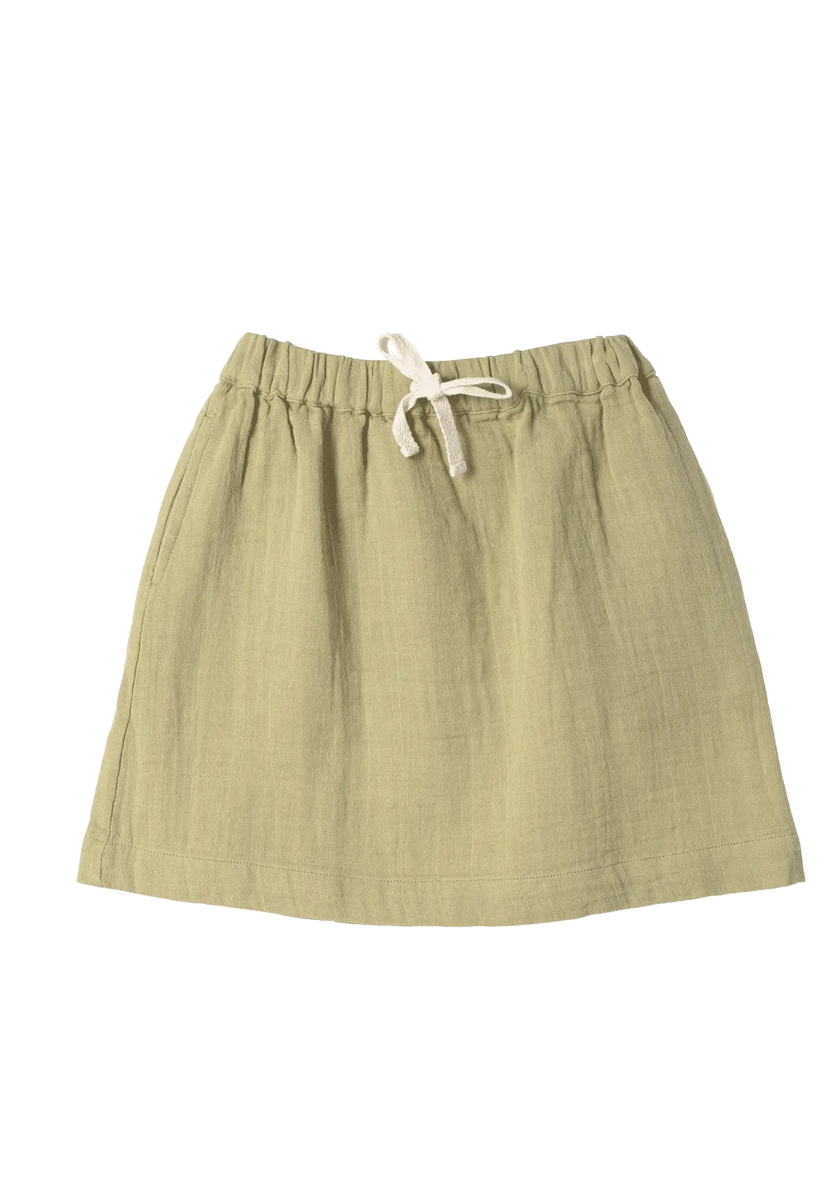 Skirt Play of Colors Sage-green organic muslin