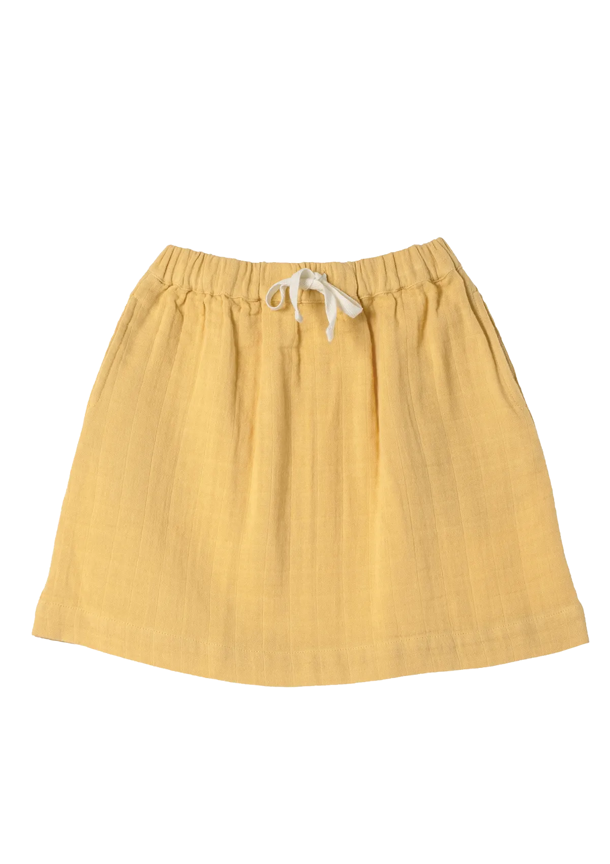 Skirt Play of Colors Sun-Ochre organic muslin