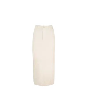 SODA DENIM SKIRT CREAM