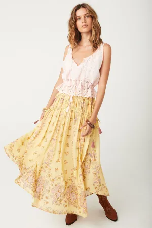 Spell Rebel Spirit Tassel Maxi Skirt - Daffodil