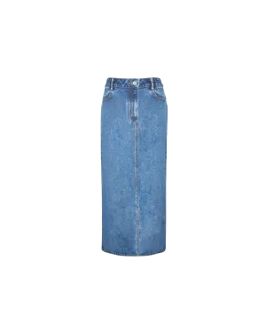 SUBLIME DENIM MAXI SKIRT INDIGO