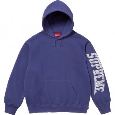 SUPREME SLEEVE ARC HOODED SWEATSHIRT 'WASHED NAVY'