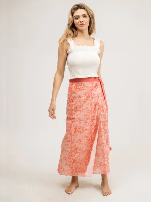 The Sarong Skirt | Pink Coral