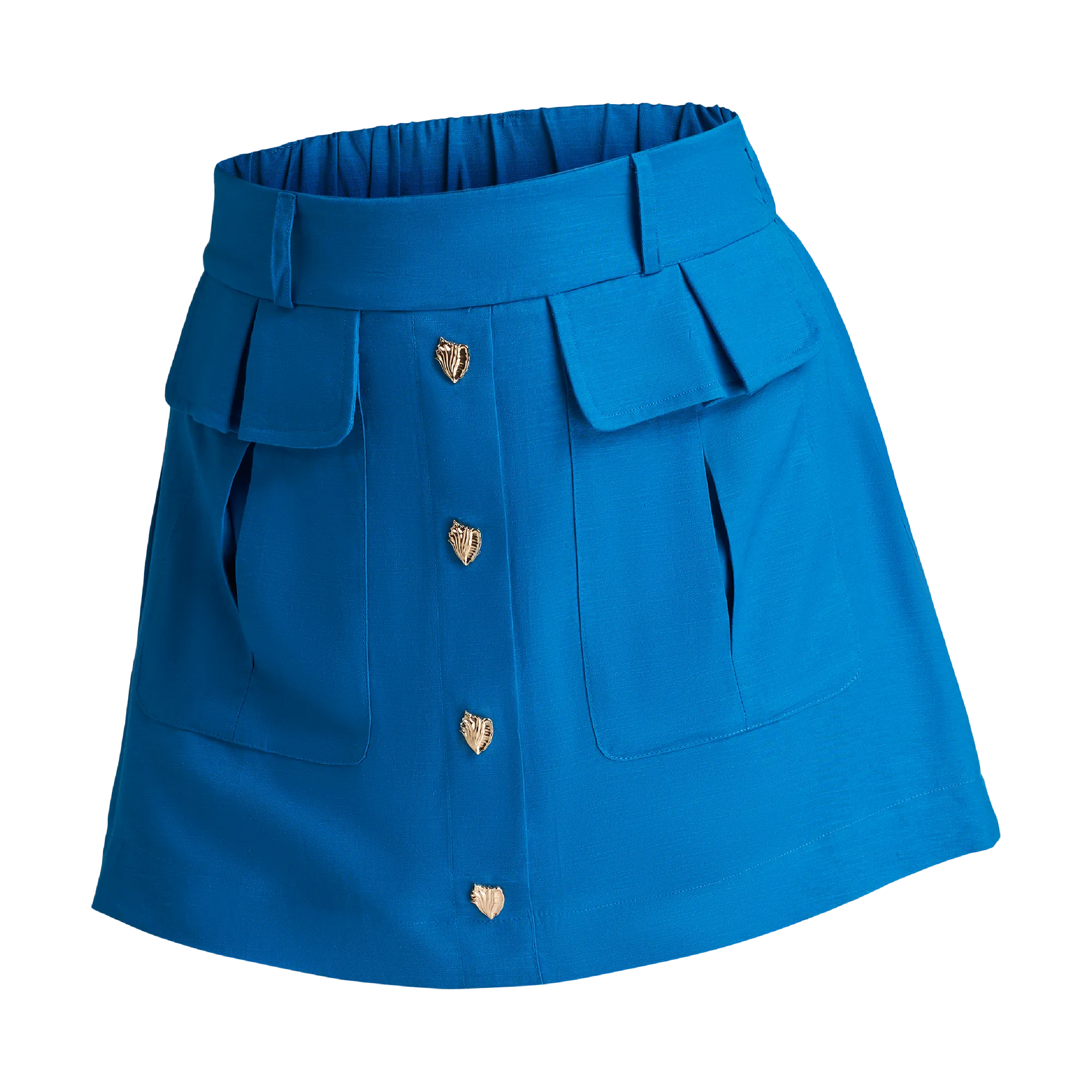 THE STROMBUS SKIRT-COBALT