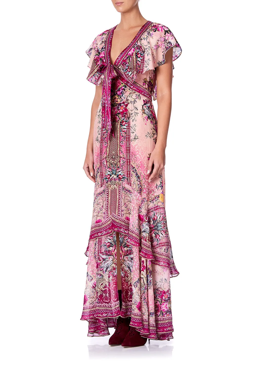 TIE FRONT MAXI WITH CF SPLIT LA BELLE