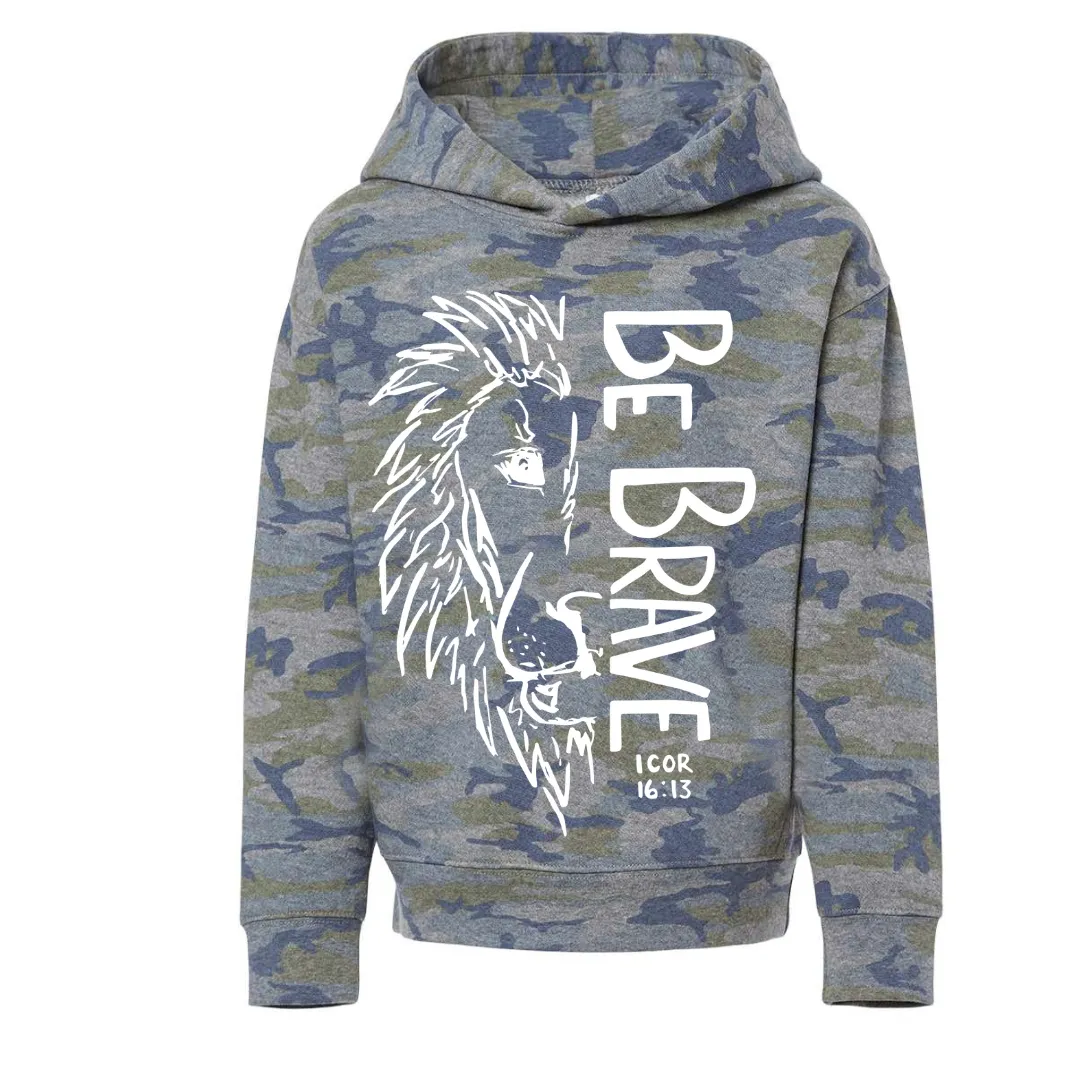 Toddler Side-pocket Be Brave Hoodie