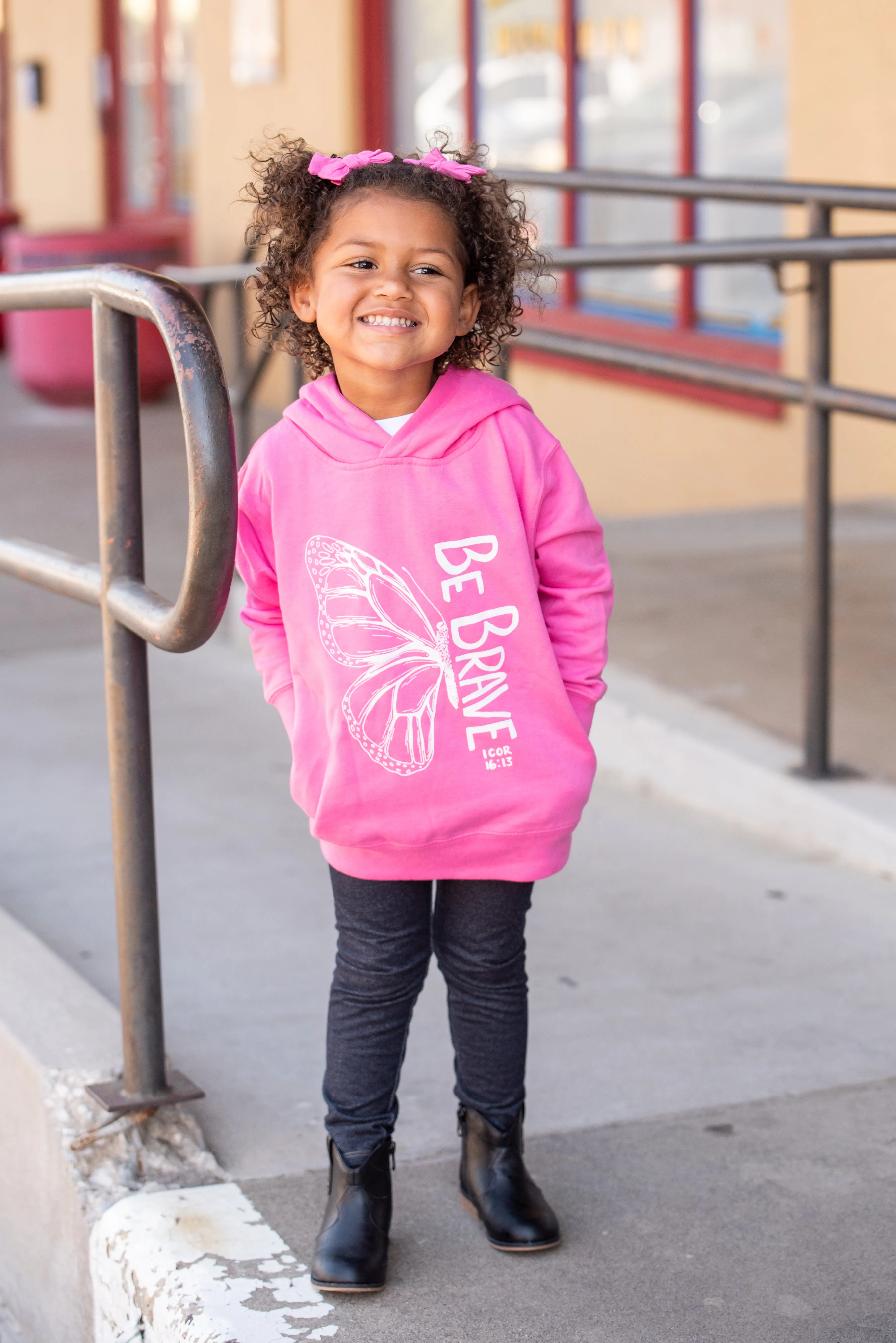 Toddler Side-pocket Be Brave Hoodie