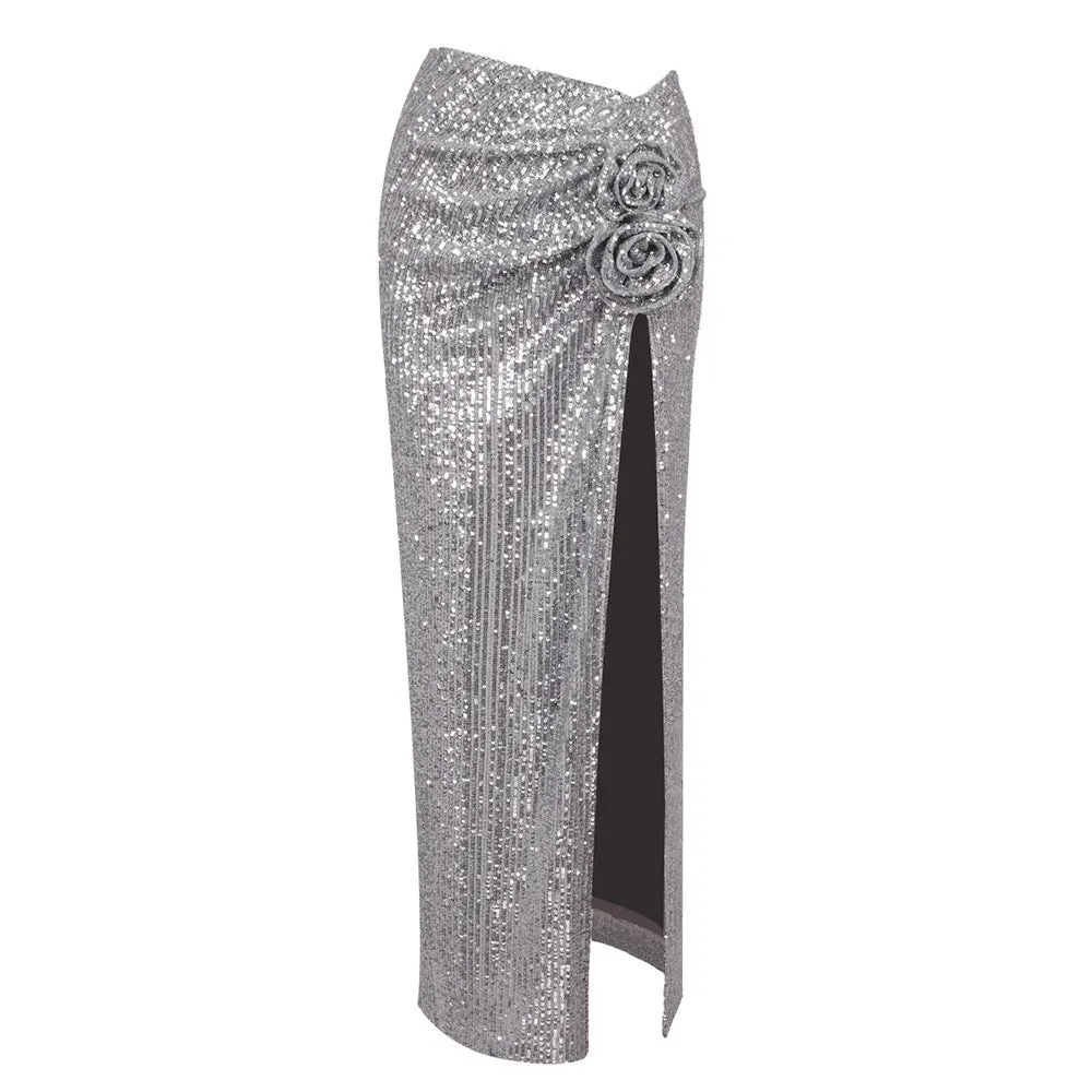 Tricia Sequined Maxi Skirt