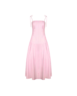 TRULLI MAXI DRESS LILAC CANDY STRIPE