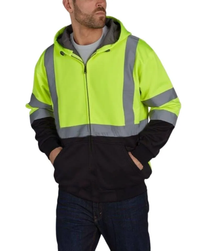 UHV425 HiVis Soft Shell Full Zip Hoodie