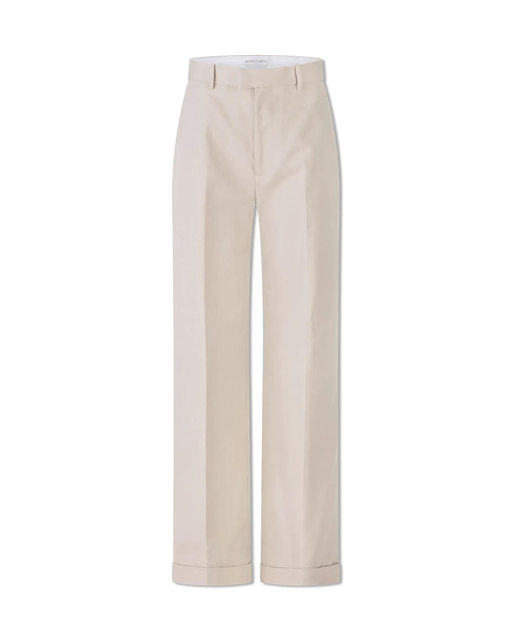 Wide Leg Twill Trousers