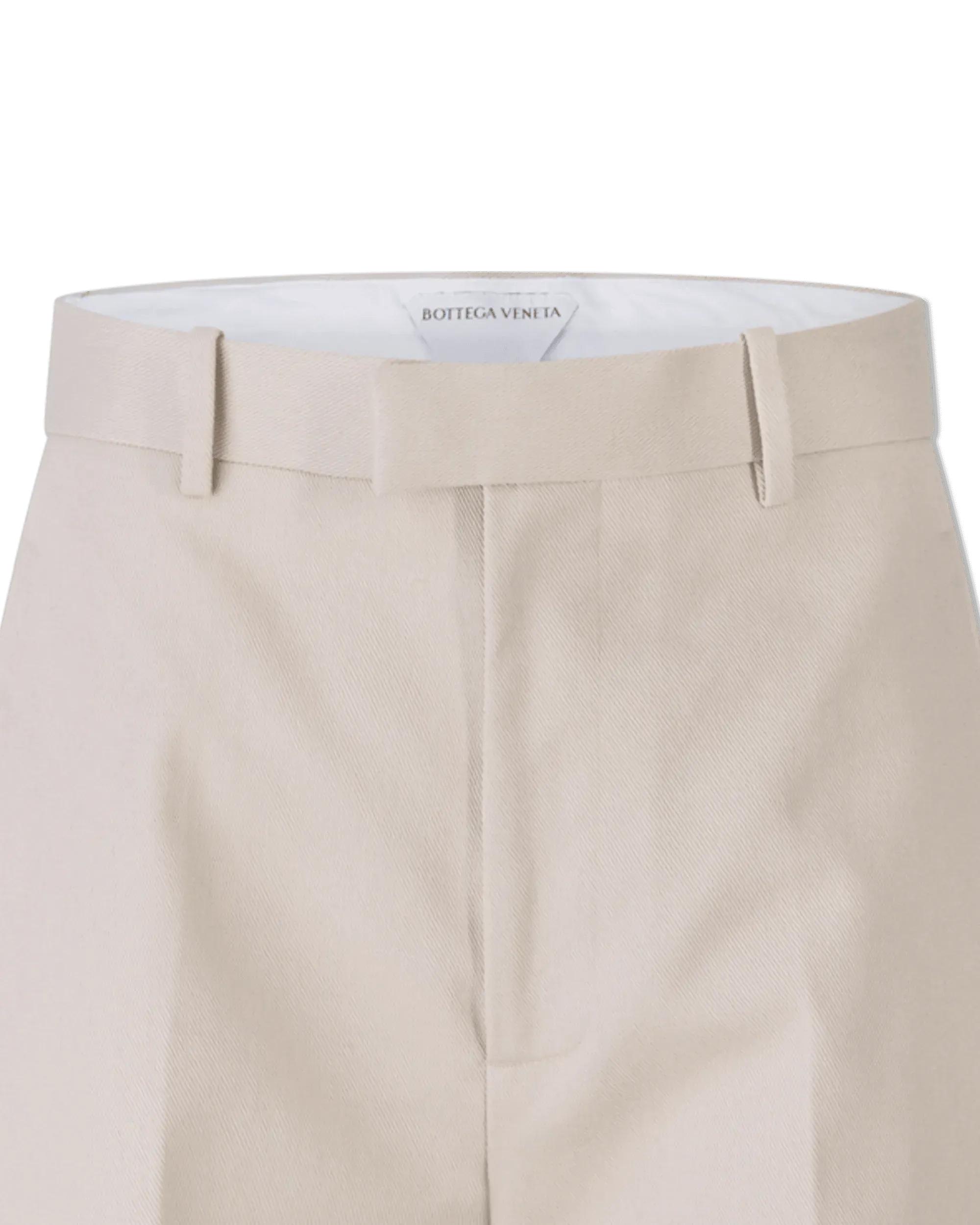 Wide Leg Twill Trousers