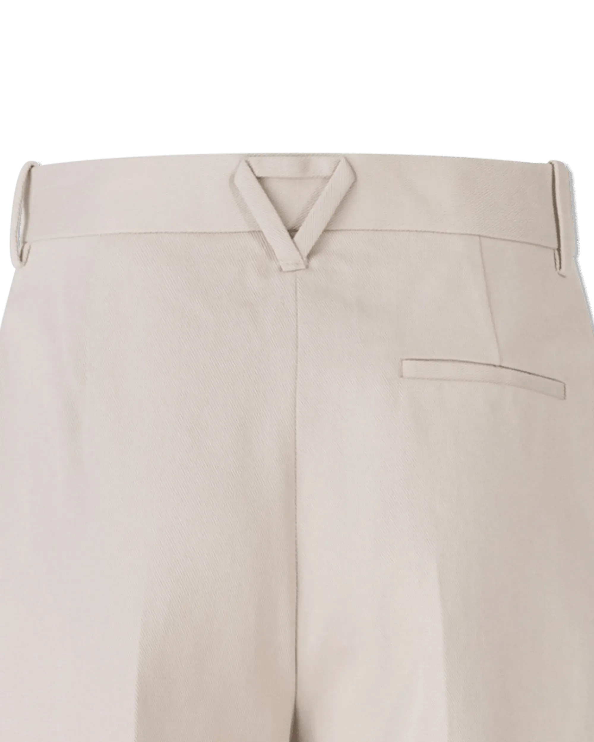 Wide Leg Twill Trousers