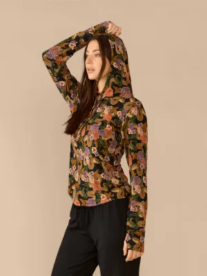 Women's Pullover Hoodie | Garden Snake