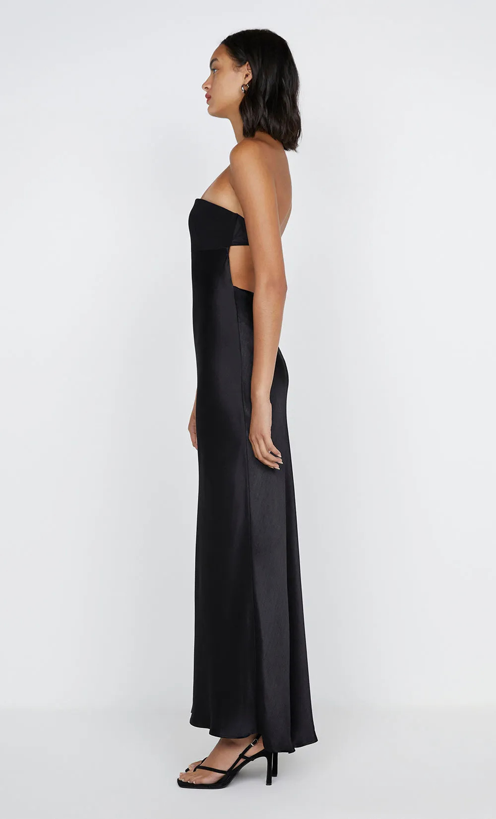 ZARI STRAPLESS DRESS - BLACK