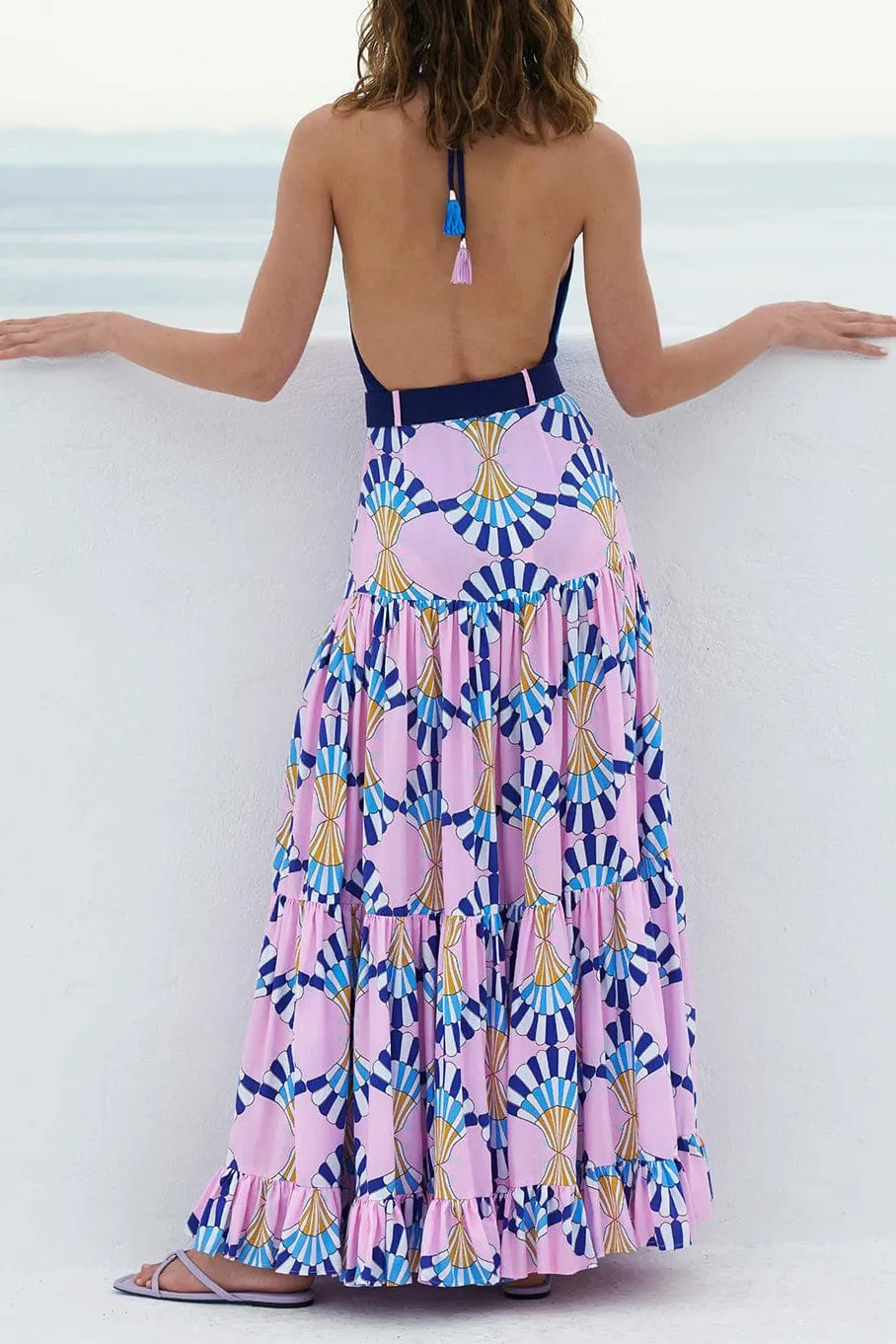 Zephyr Button Maxi Skirt